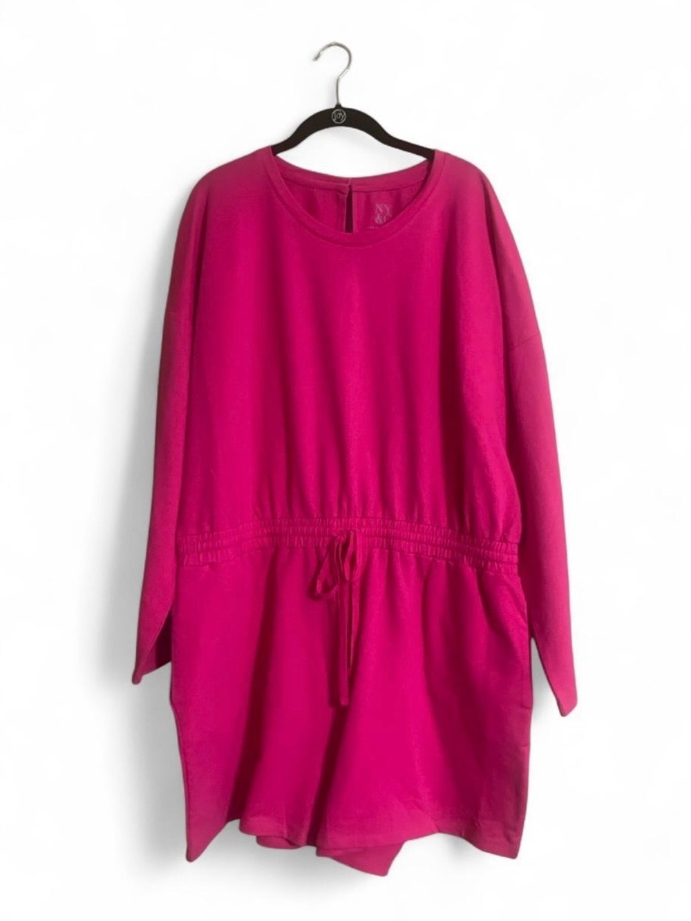 NY&CO Romper Sz XXL Drawstring Waist Peephole Closure Leisure/Casual Wear